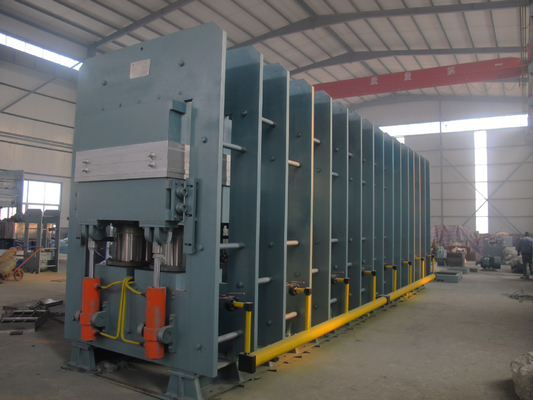 comprar máquina automática de la estera de goma del control del PLC de la máquina de vulcanización del caucho 1200T online manufacture