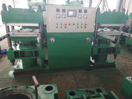 comprar Máquina de prensa de goma doble de 50 toneladas Máquina de prensa de vulcanizador de control SGS PLC online manufacture