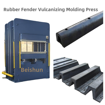 comprar Máquina de vulcanización de caucho a presión de 800 toneladas y máquina de moldeo por prensado en caliente para la fabricación de guardabarros de caucho online manufacture