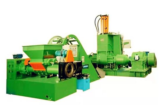 Buen precio Línea de producción de gránulos de caucho EPDM con diámetro de tornillo de 120 mm, control PLC y calefacción eléctrica para extrusión de perfiles de caucho de alta calidad en línea