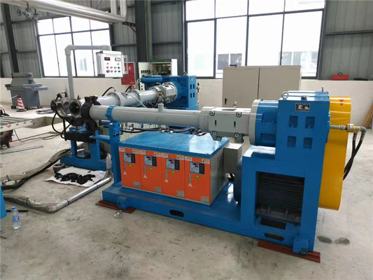 Máquina extrusora de caucho de 120 mm Tira de tubo de manguera extrusora de caucho de doble tornillo vertical