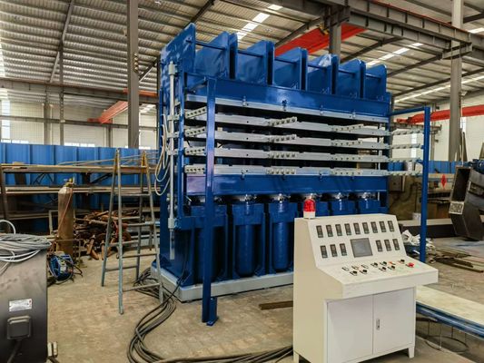 Buen precio PLC 4 capas Prensa de vulcanización hidráulica para camiones prefabricados de recauchutado en línea