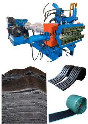 Buen precio XJD-150×16D Extrusor de alimentación en frío con barril de alfiler para extrusión de banda de rodadura de neumáticos y láminas de caucho en plantas de fabricación con tornillo profundo en línea