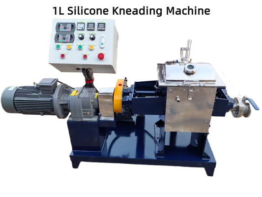 Buen precio Tipo de vacío Máquina de flexión de silicona de doble rotor Mezcladora de masa de silicona en línea