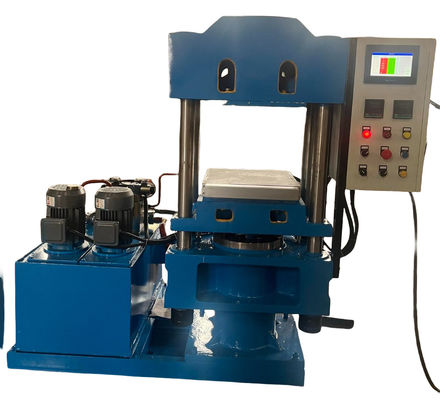 Buen precio 250mm Plunger Diameter Rubber Vulcanizing Press Machine with Manual Operation and 57.6kw×2 Heating Power en línea