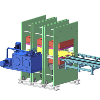 Buen precio Máquina vulcanizadora de tiras de sellado de goma para intercambiadores de calor de doble capa de trabajo con entrada y salida de molde manual y tamaño de placa calefactora de 600*2000mm en línea