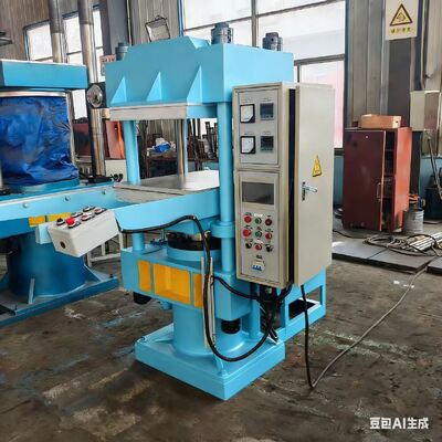 Buen precio Máquina de vulcanización plana totalmente automática de precisión PLC de tipo columna de 80 toneladas en línea