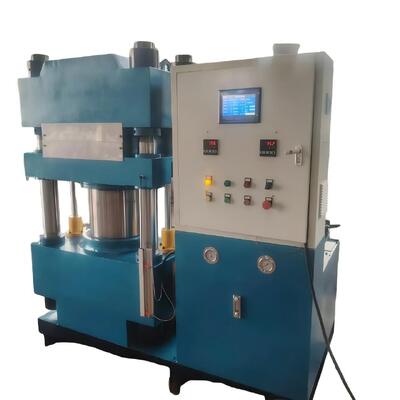 Calidad 100-ton Cast Steel Base Flat Vulcanizing Machine - Hot Press Molding Machine For Rubber Shoe Soles - Four-column Type With Two Working Layers Fábrica