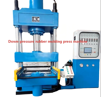 Buen precio Se utiliza una máquina de moldeo de presión en caliente de cuatro columnas montada en cilindro hidráulico con una placa caliente que puede calentarse o enfriarse con agua para producir juntas de expansión de caucho. en línea