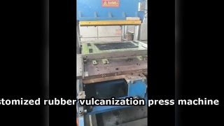 Máquina vulcanizadora de productos de caucho con fuerza formadora de moldes de 100 toneladas, mesa de trabajo de 600×600 mm
